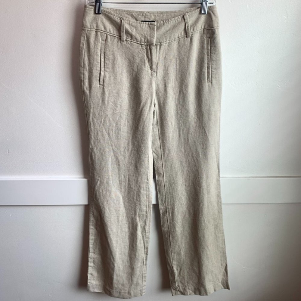 Ann Taylor LOFT Tan Marisa Straight Leg Trouser